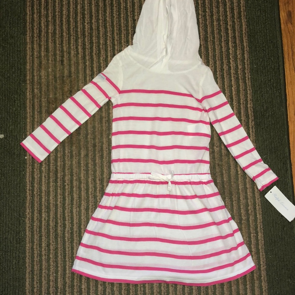 Ralph Lauren pink and white stripe outfit
